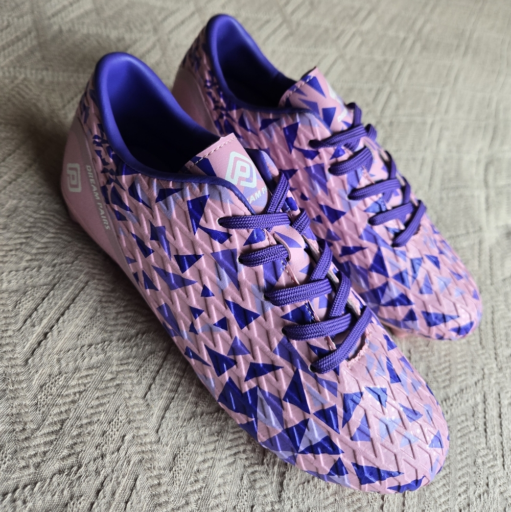 Cleats NWOT Pink and Purple Big Girls Size 4